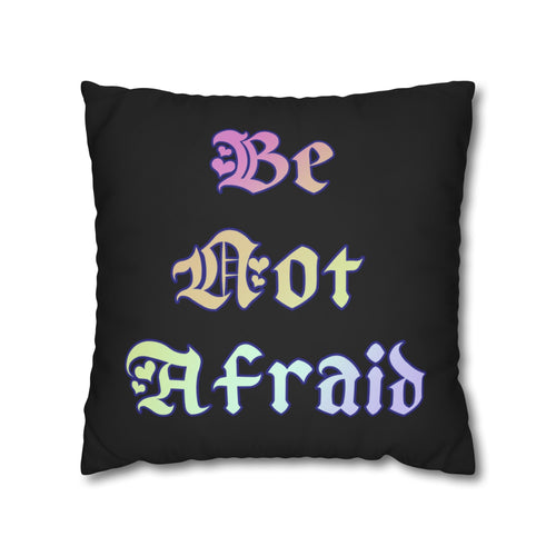 Be Not Afraid - Square  Pastel Prism Seraphim Throw Pillow Cover